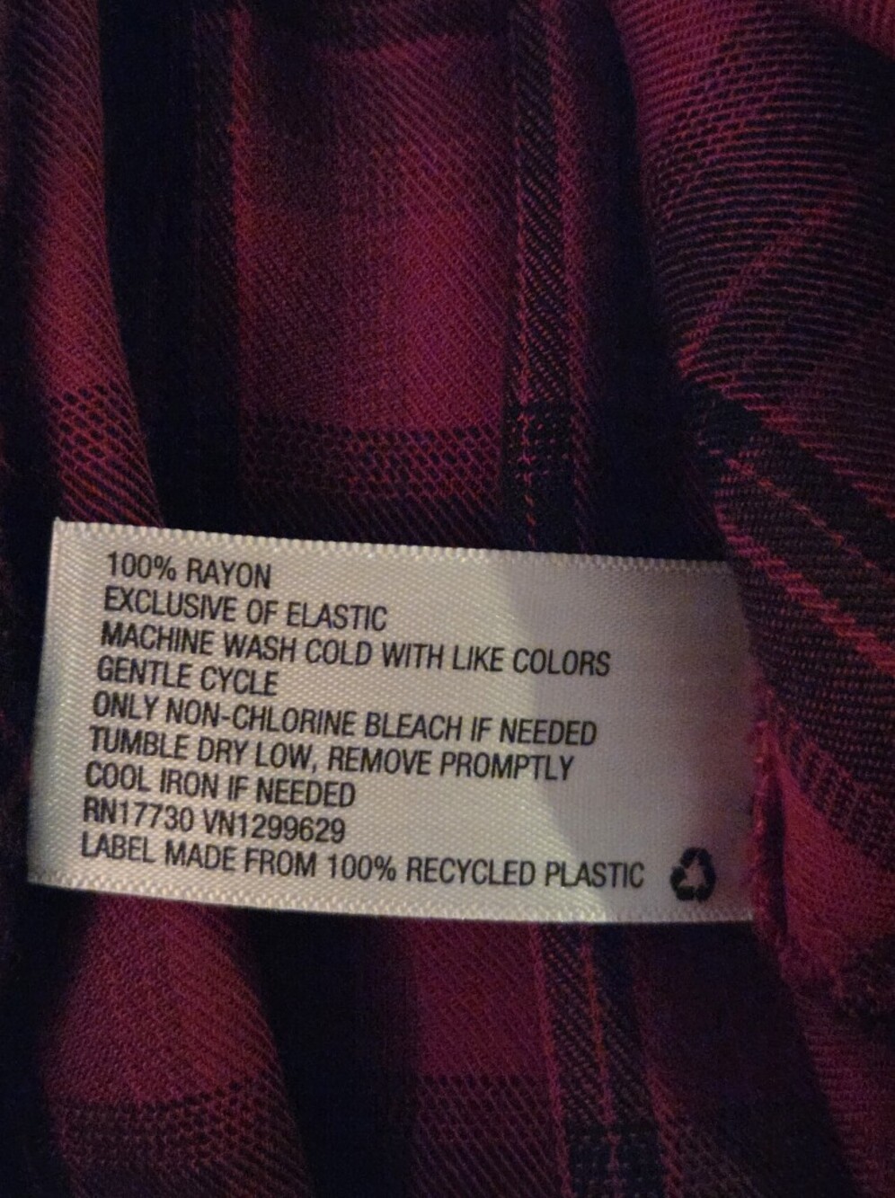 Knox Rose Plaid Blouse in Fuchsia and Black - Picture 4 of 4